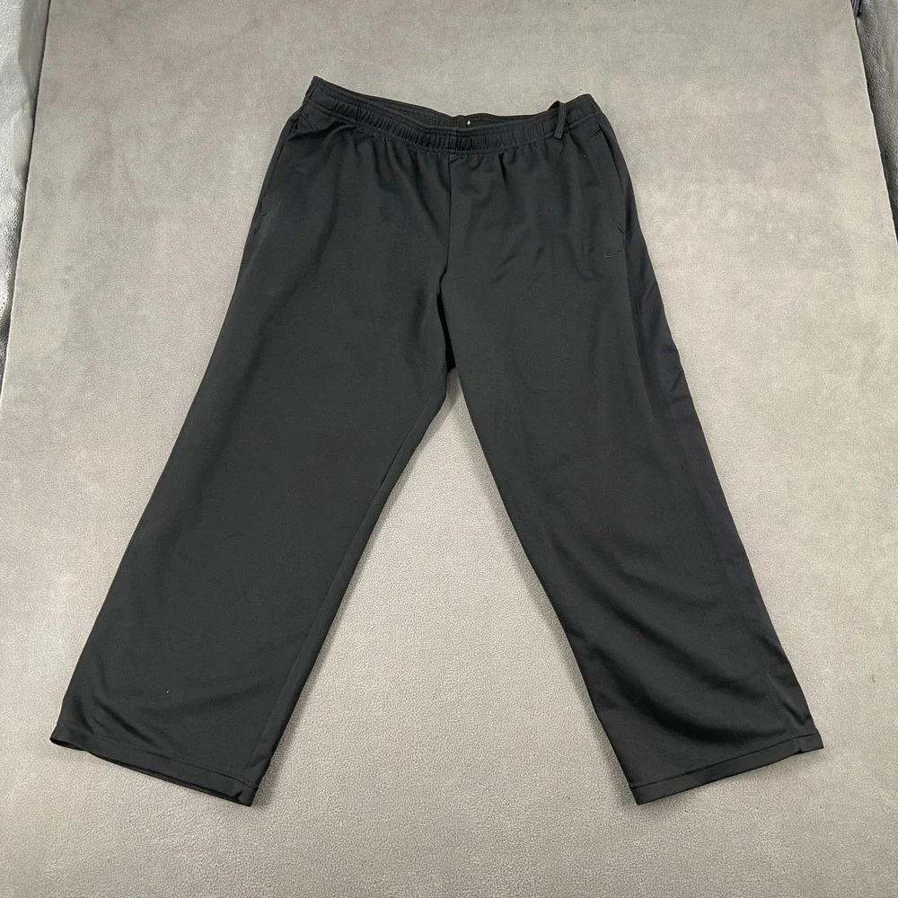 C9 By Champion Track Pants Men XL Black Straight Leg Drawstring Athletic Running